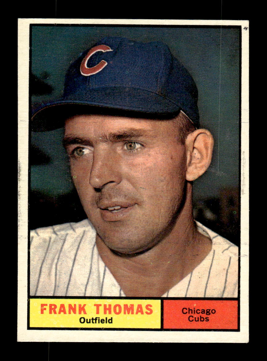 1961 Topps #382 Frank Thomas Chicago Cubs EXMT KC10008624