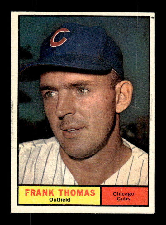 1961 Topps #382 Frank Thomas Chicago Cubs EXMT KC10008624