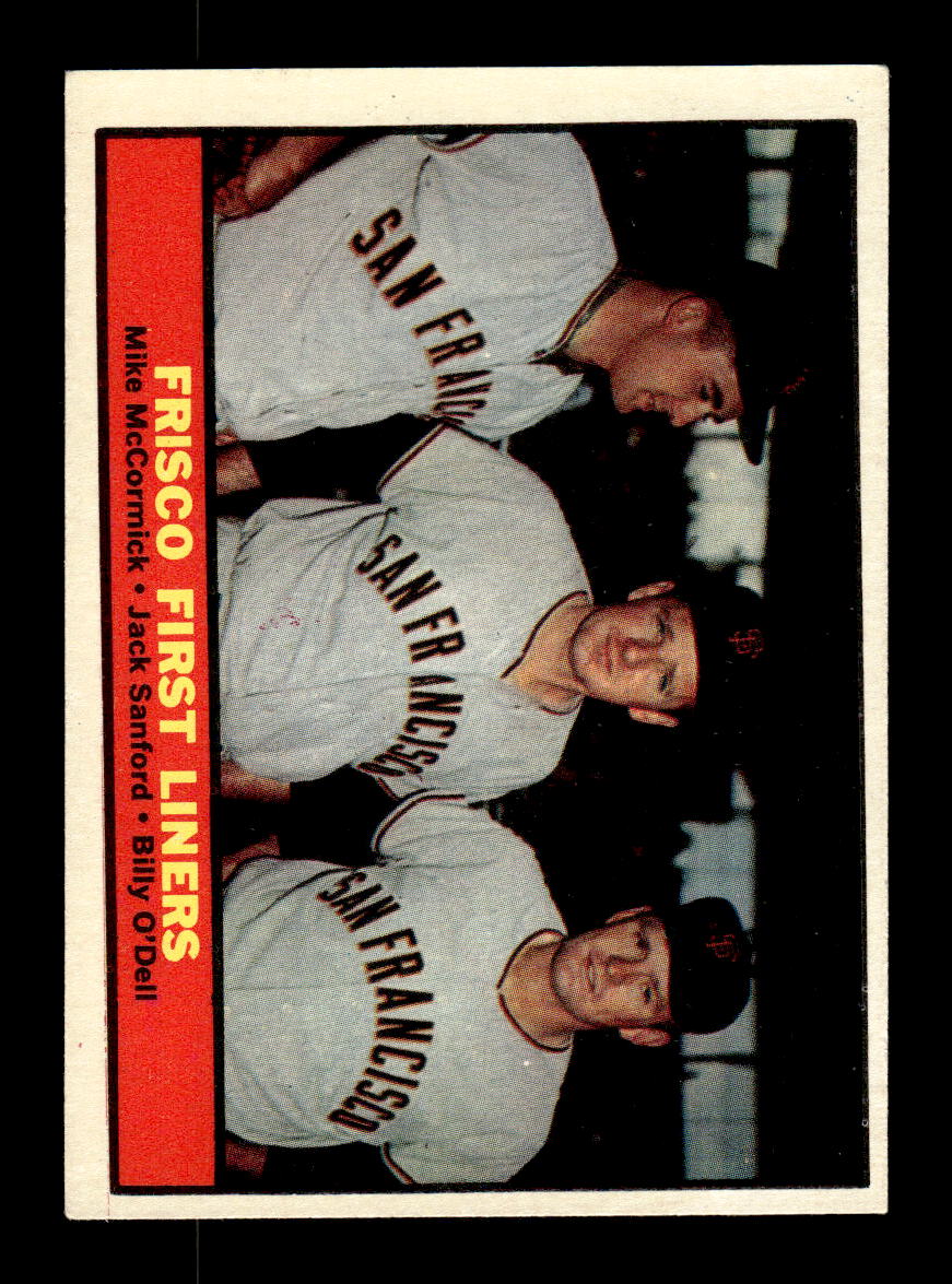 1961 Topps #383 Frisco First Liners San Francisco Giants EXMT KC10008625