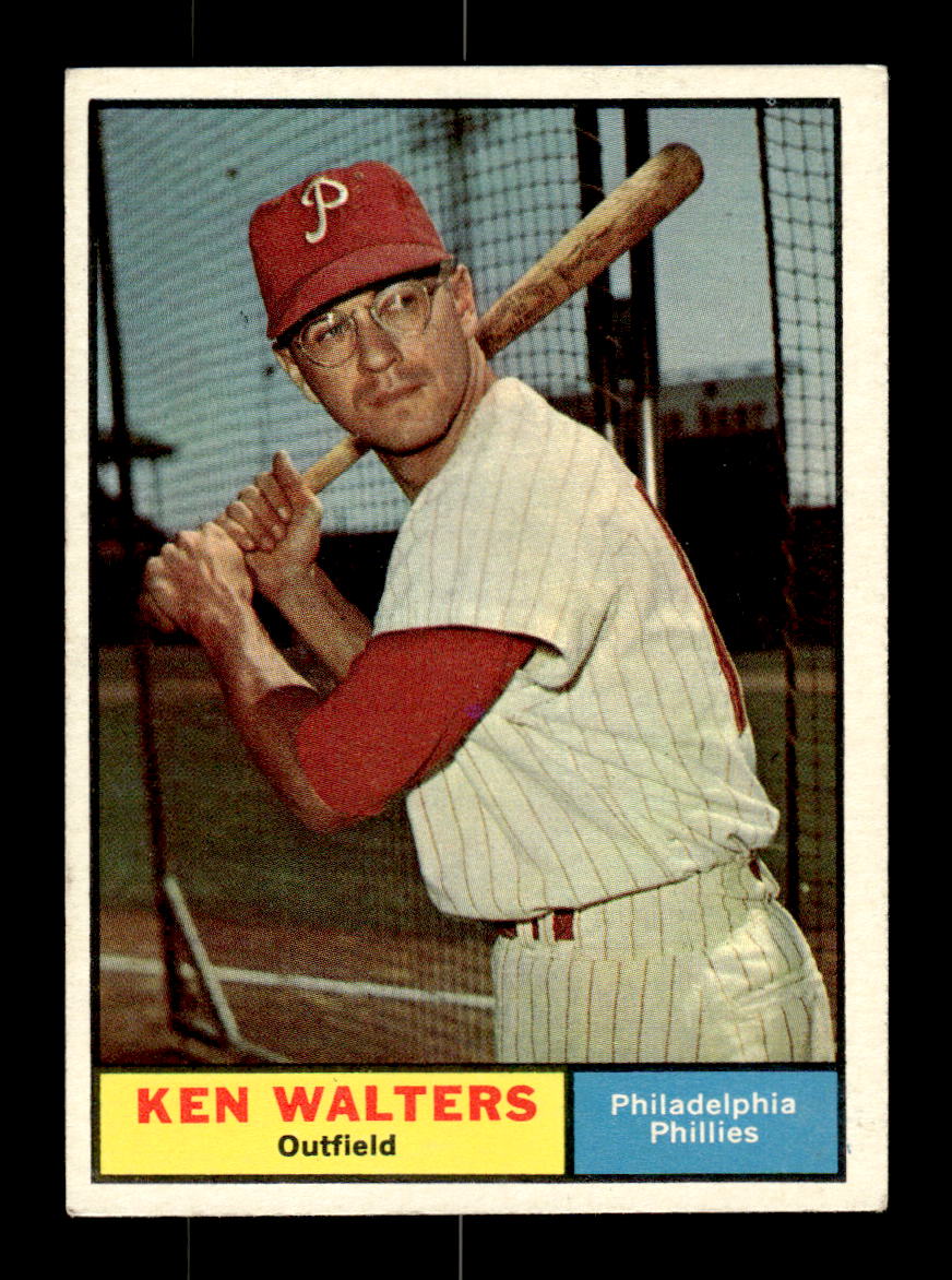 1961 Topps #394 Ken Walters Philadelphia Phillies EXMT KC10008630