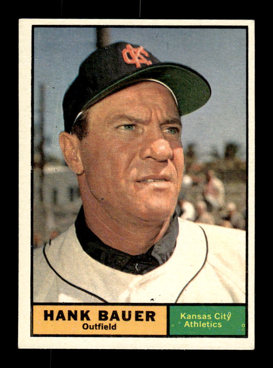 1961 Topps #398 Hank Bauer Kansas City Athletics EXMT KC10008632