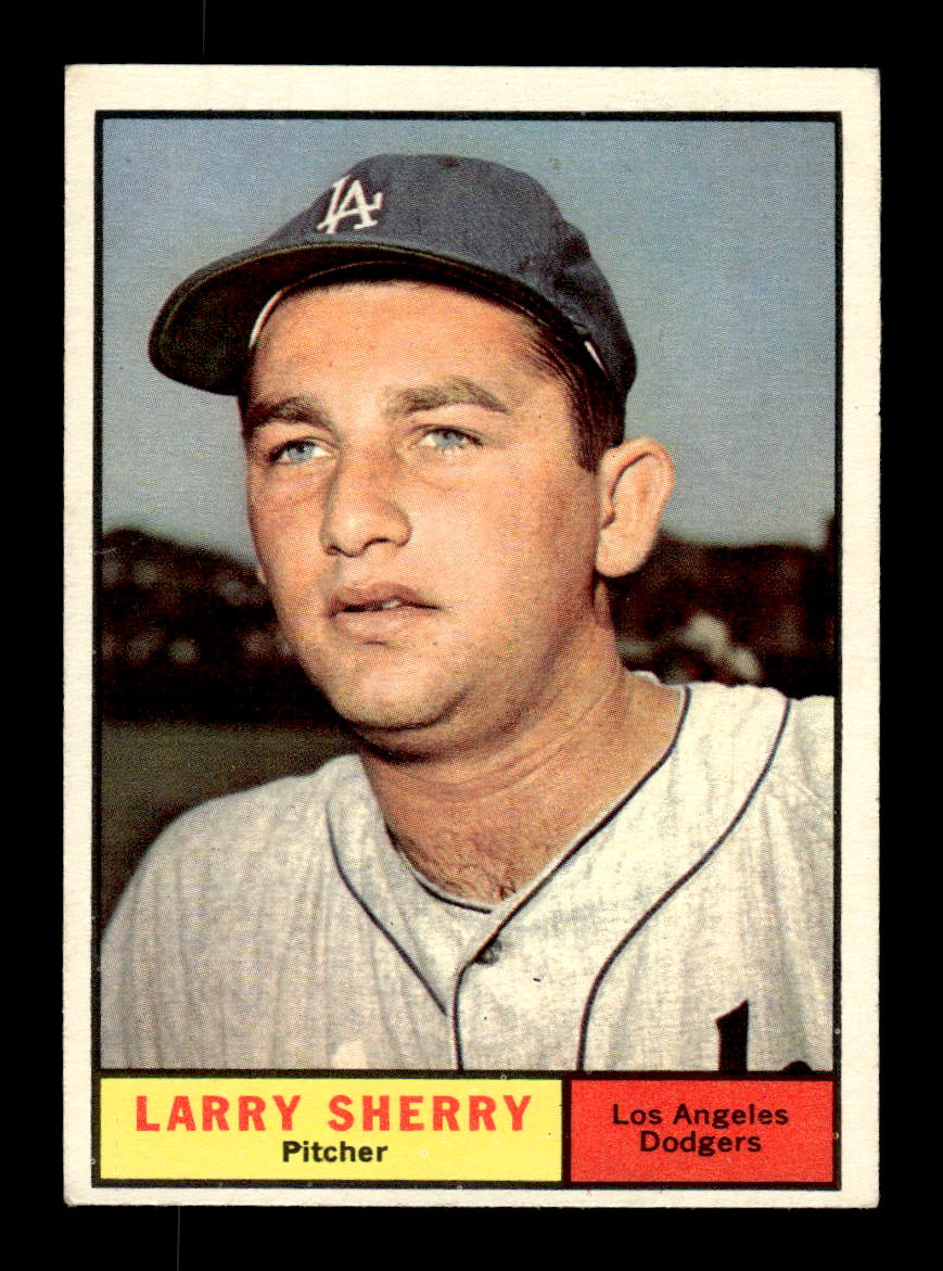 1961 Topps #412 Larry Sherry Los Angeles Dodgers EXMT KC10008636