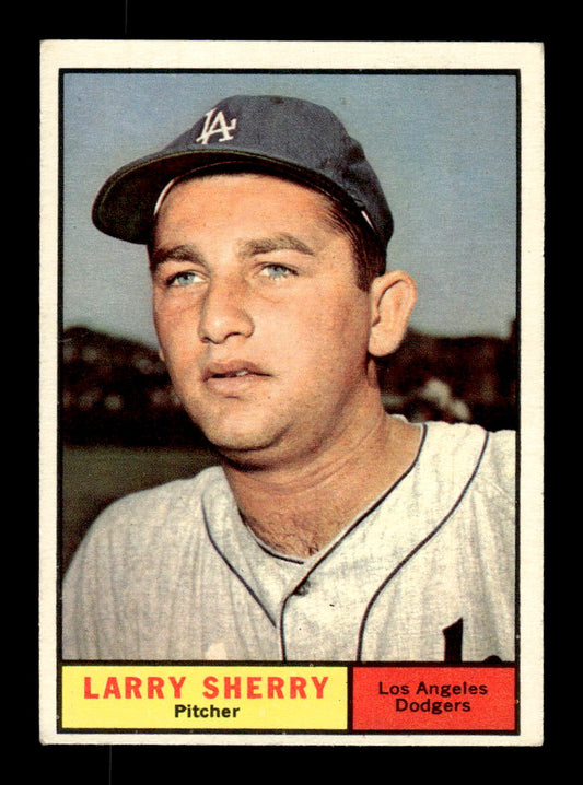 1961 Topps #412 Larry Sherry Los Angeles Dodgers EXMT KC10008636