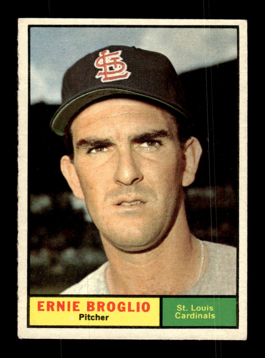 1961 Topps #420 Ernie Broglio St. Louis Cardinals EXMT KC10008641