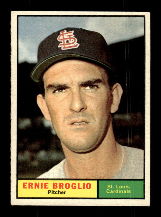 1961 Topps #420 Ernie Broglio St. Louis Cardinals EXMT KC10008641