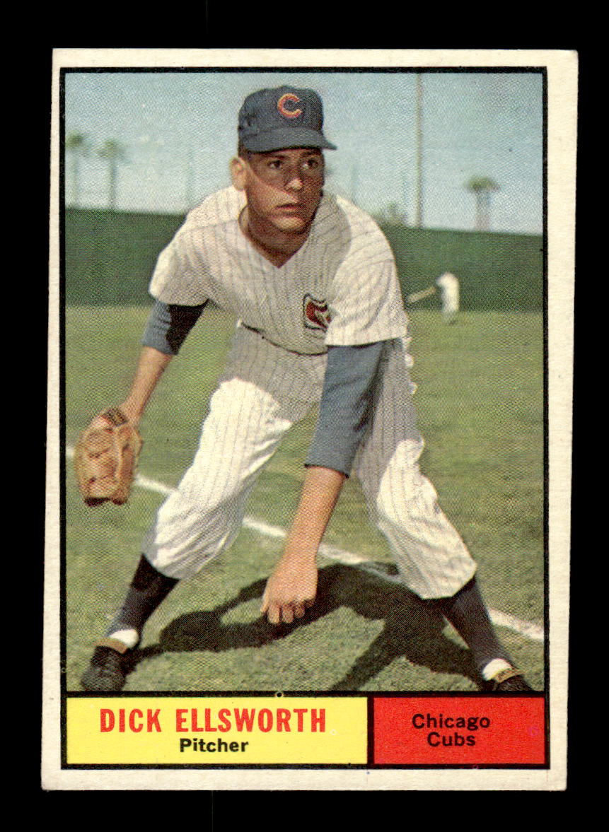 1961 Topps #427 Dick Ellsworth Chicago Cubs EXMT KC10008645