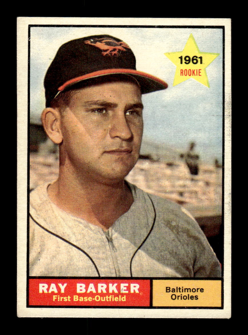 1961 Topps #428 Ray Barker Baltimore Orioles EXMT KC10008646