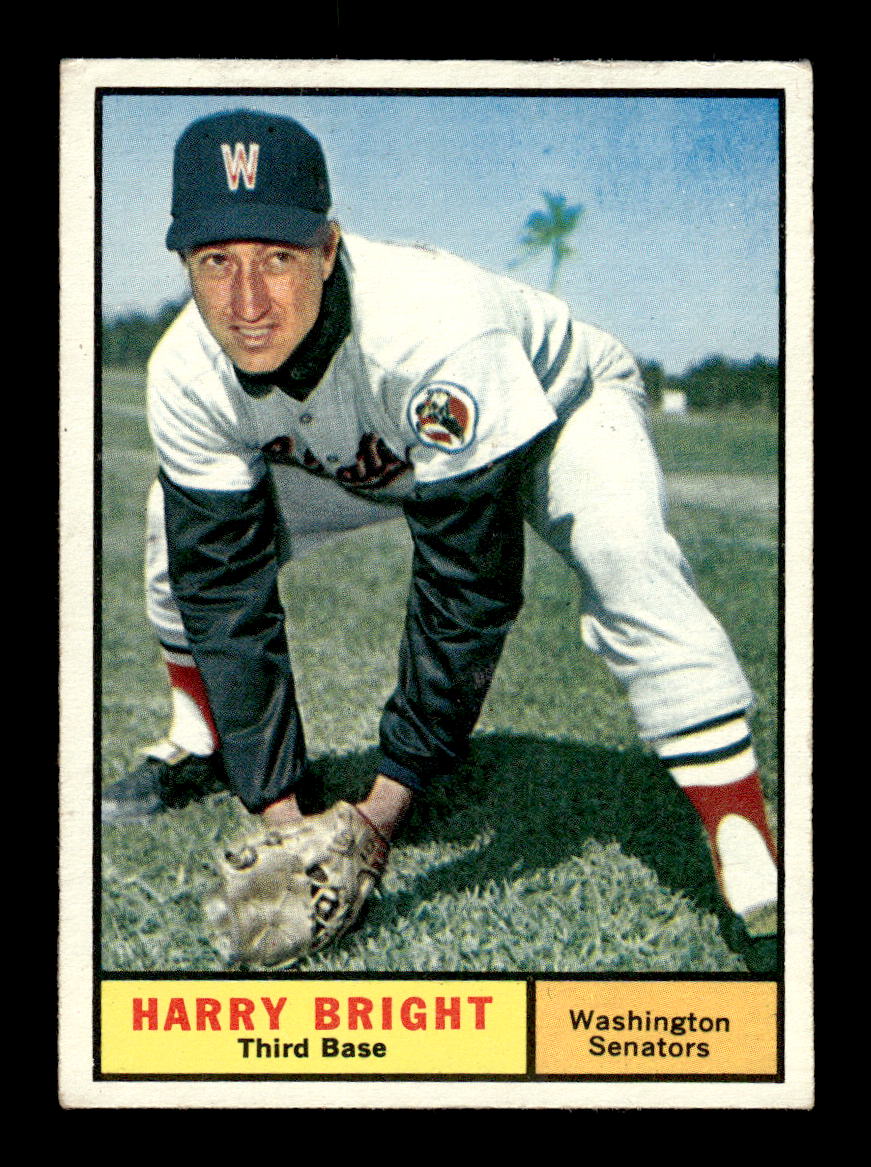 1961 Topps #447 Harry Bright Washington Senators EXMT KC10008656