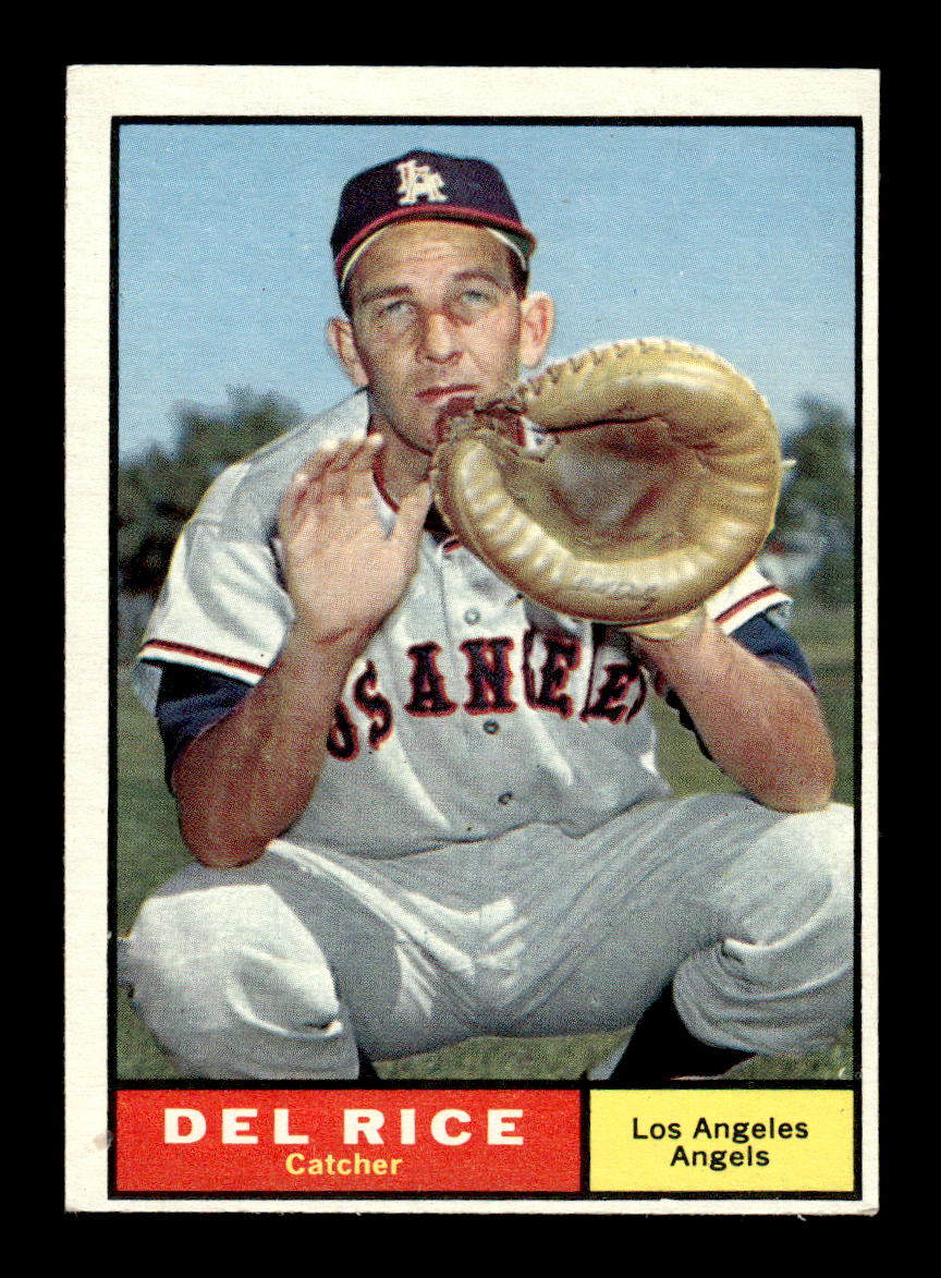 1961 Topps #448 Del Rice Los Angeles Angels EXMT KC10008657