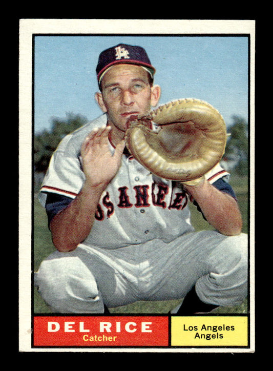 1961 Topps #448 Del Rice Los Angeles Angels EXMT KC10008657