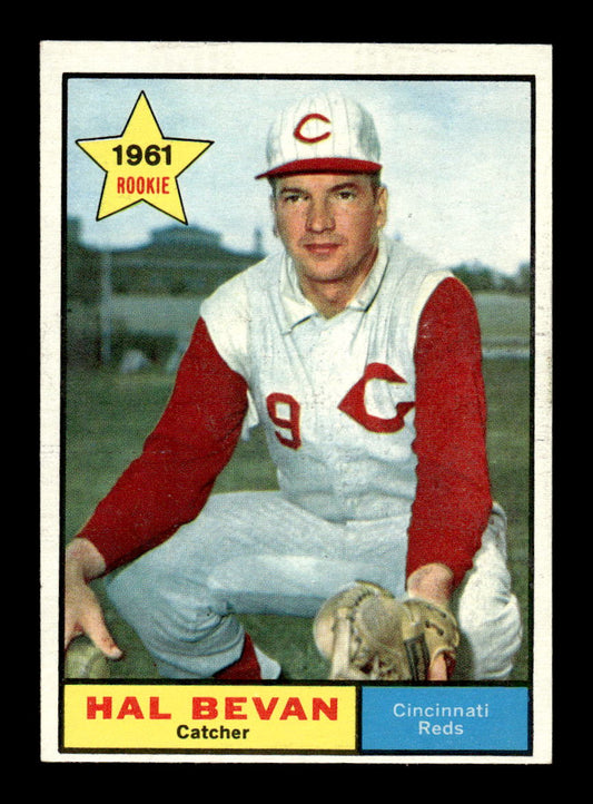 1961 Topps #456 Hal Bevan Cincinnati Reds EXMT KC10008661