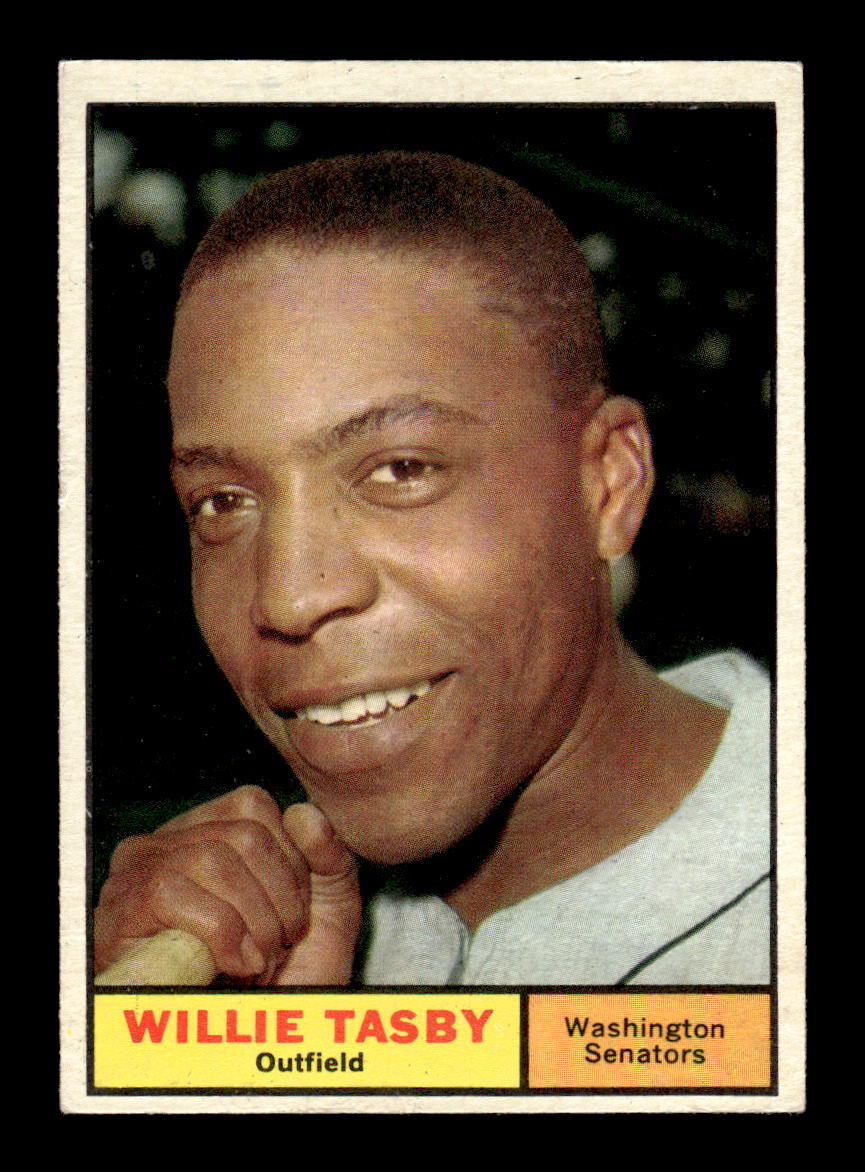 1961 Topps #458 Willie Tasby Washington Senators EXMT KC10008663