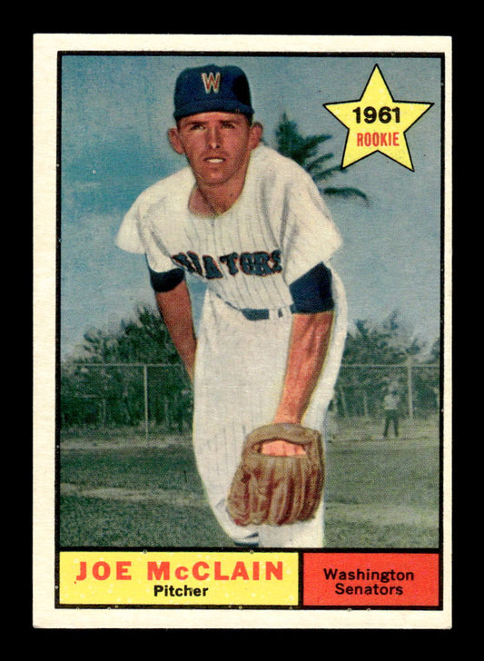 1961 Topps #488 Joe McClain Washington Senators EXMT KC10008671