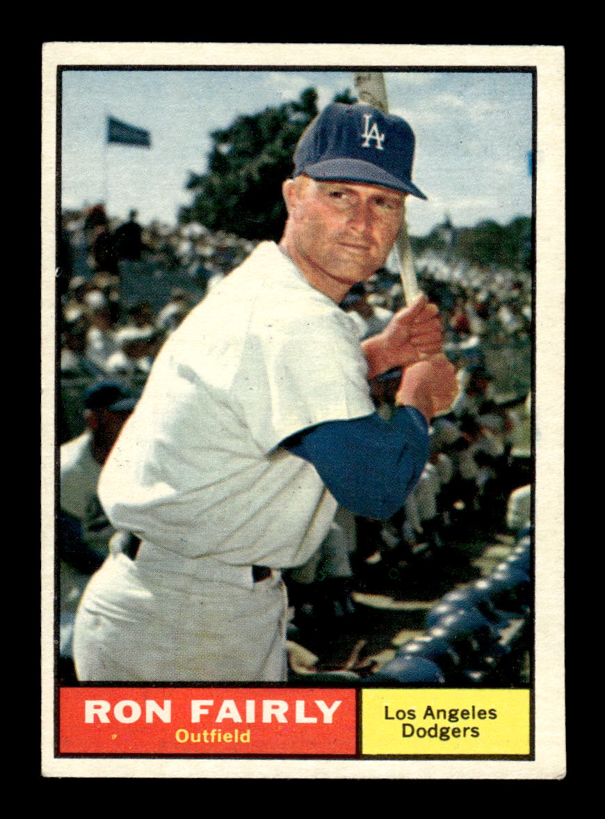 1961 Topps #492 Ron Fairly Los Angeles Dodgers EXMT KC10008672