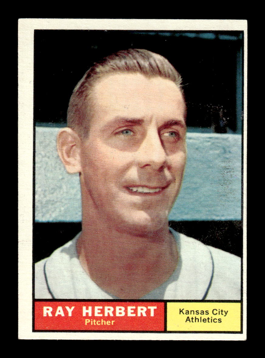 1961 Topps #498 Ray Herbert Kansas City Athletics EXMT KC10008678