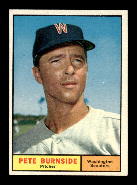 1961 Topps #507 Pete Burnside Washington Senators NMT KC10008684