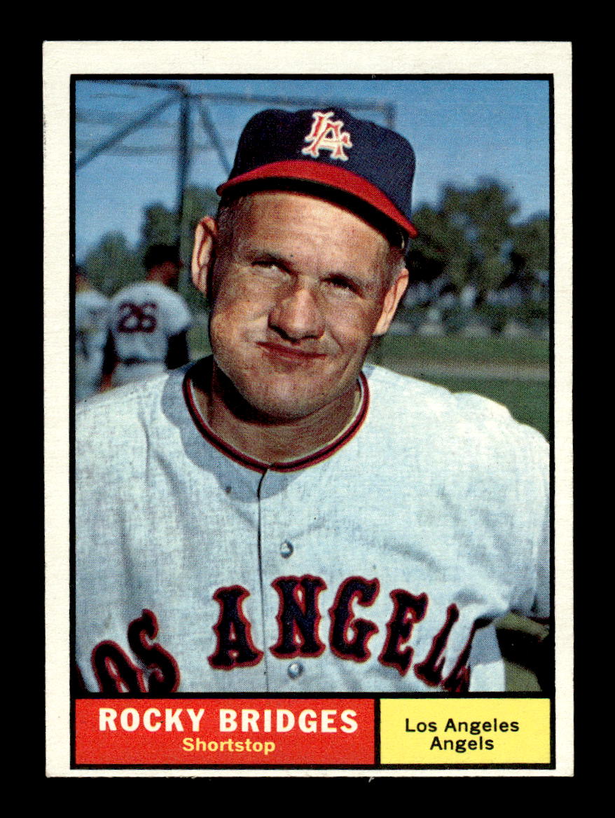 1961 Topps #508 Rocky Bridges Los Angeles Angels EXMT KC10008685