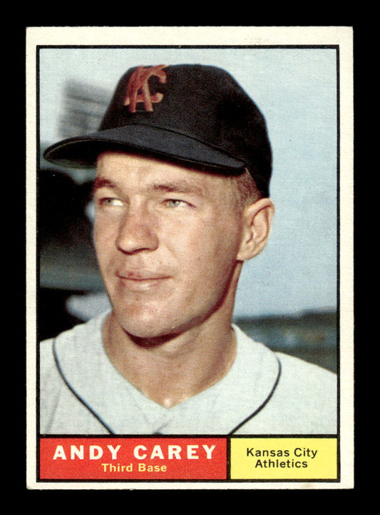 1961 Topps #518 Andy Carey Kansas City Athletics EXMT KC10008692