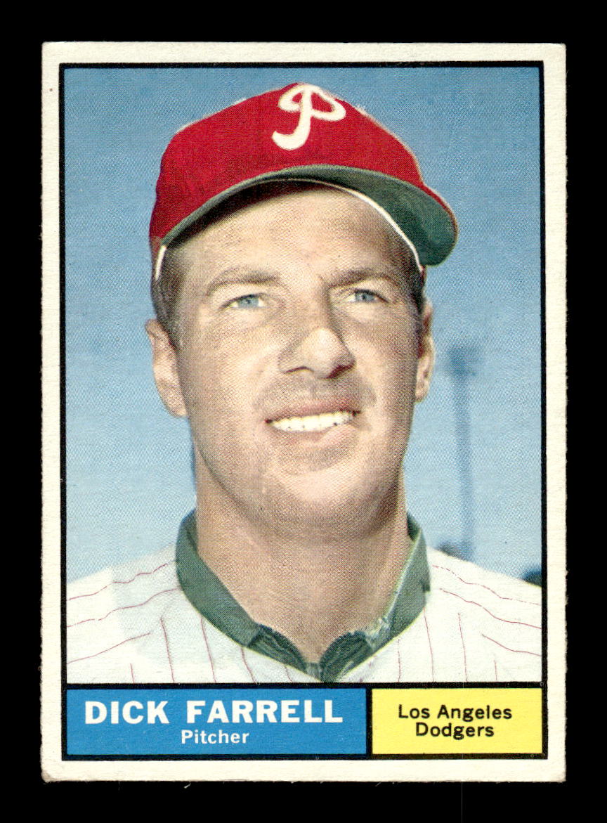 1961 Topps #522 Dick Farrell Los Angeles Dodgers EXMT KC10008696