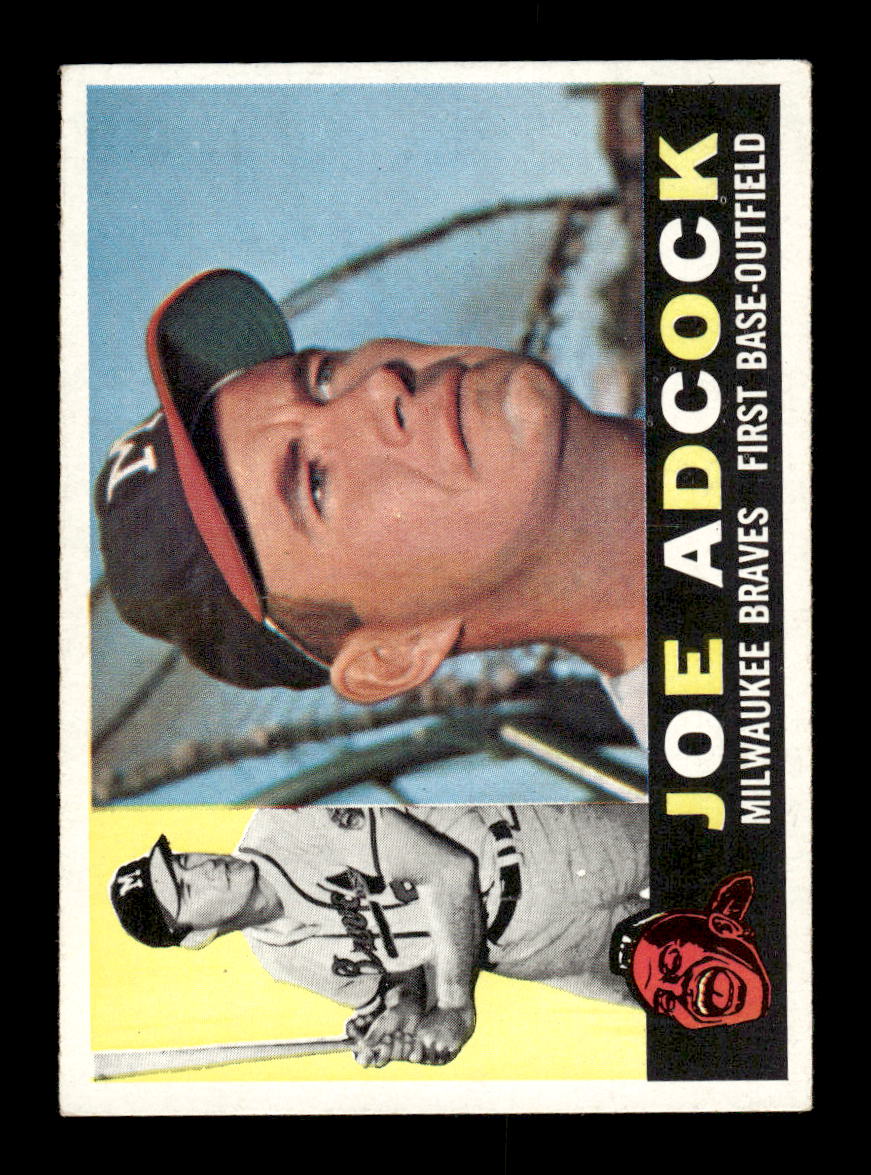 1960 Topps #3 Joe Adcock Milwaukee Braves EXMT KC10008698