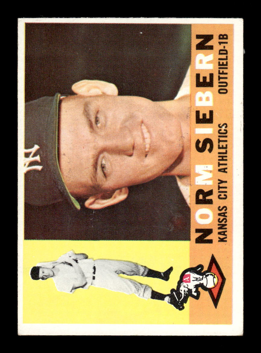 1960 Topps #11 Norm Siebern Kansas City Athletics EXMT KC10008704