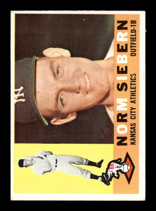 1960 Topps #11 Norm Siebern Kansas City Athletics EXMT KC10008704