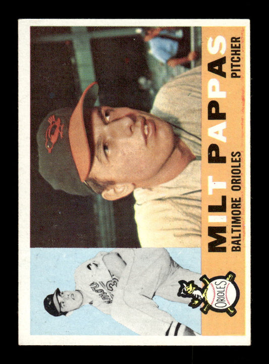 1960 Topps #12 Milt Pappas Baltimore Orioles EXMT KC10008705