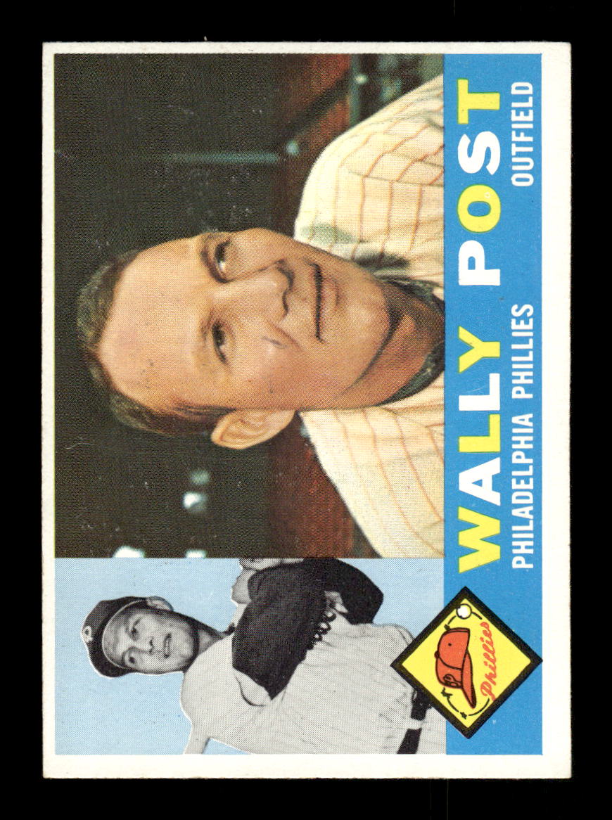 1960 Topps #13 Wally Post Philadelphia Phillies EXMT KC10008706