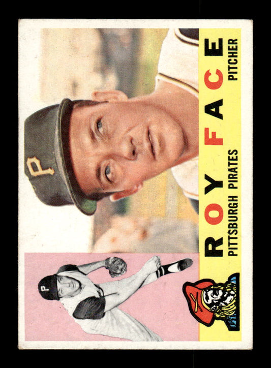 1960 Topps #20 Roy Face Pittsburgh Pirates EXMT KC10008711