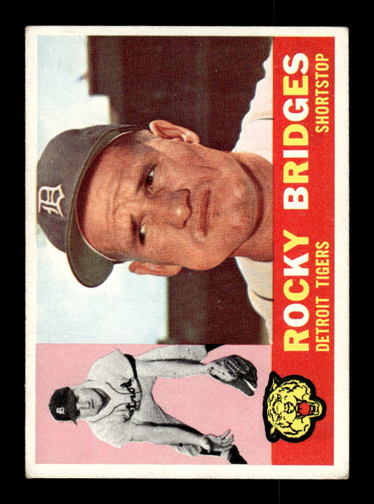 1960 Topps #22 Rocky Bridges Detroit Tigers EXMT KC10008713
