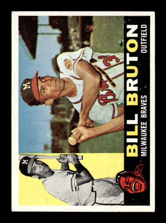 1960 Topps #37 Bill Bruton Milwaukee Braves EXMT KC10008723