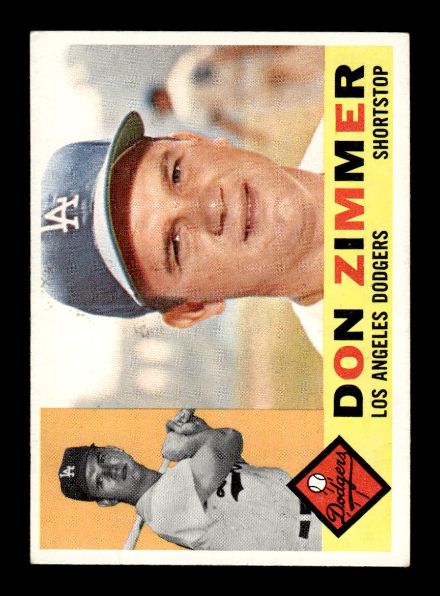 1960 Topps #47 Don Zimmer Los Angeles Dodgers EXMT KC10008732