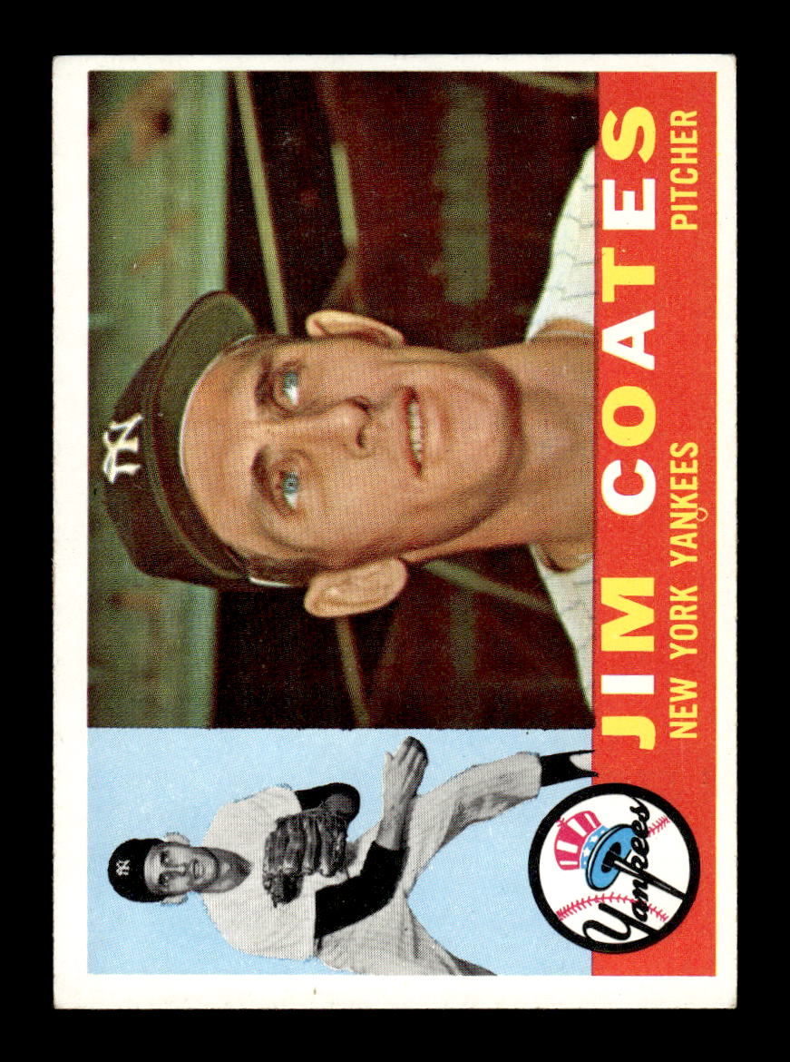 1960 Topps #51 Jim Coates New York Yankees EXMT KC10008735