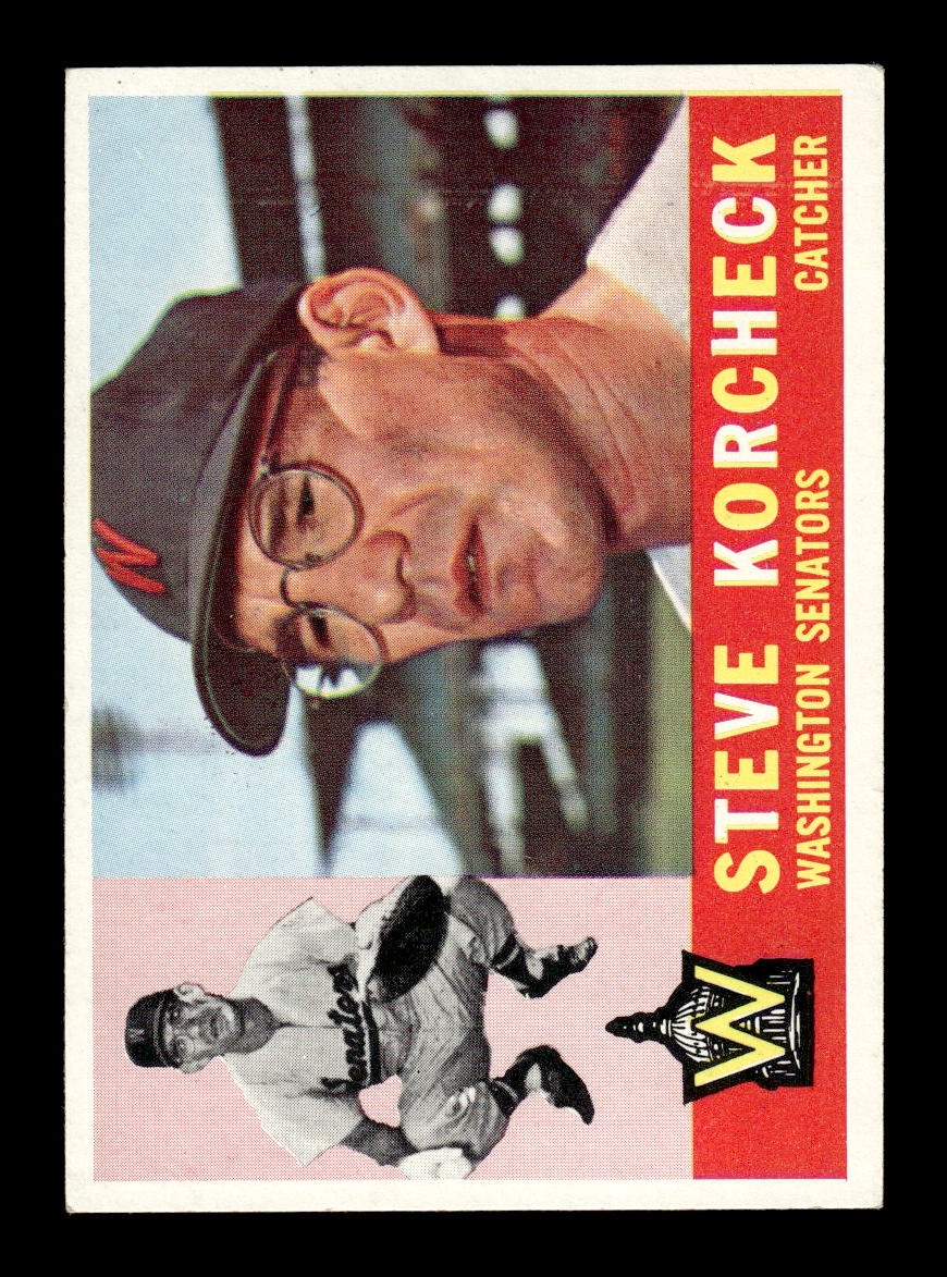 1960 Topps #56 Steve Korcheck Washington Senators EXMT KC10008738