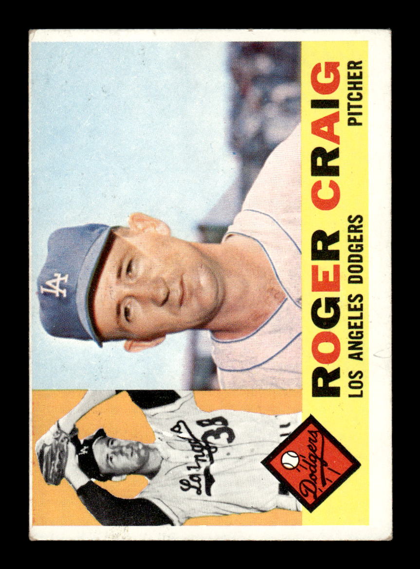 1960 Topps #62 Roger Craig Los Angeles Dodgers EXMT KC10008743