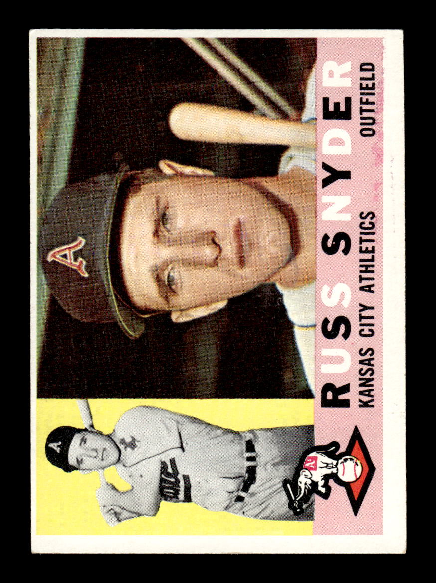 1960 Topps #81 Russ Snyder Kansas City Athletics EXMT KC10008758