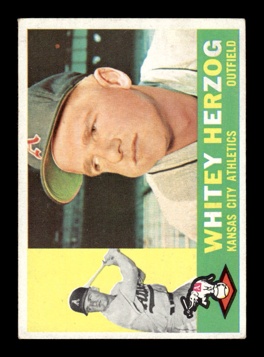 1960 Topps #92 Whitey Herzog Kansas City Athletics EXMT KC10008767