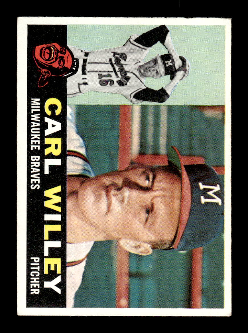 1960 Topps #107 Carl Willey Milwaukee Braves EXMT KC10008780