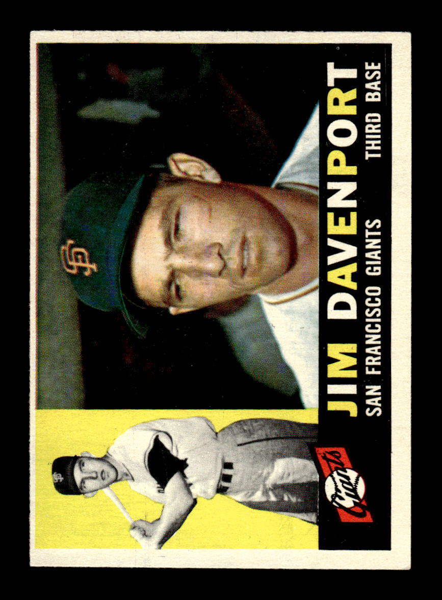 1960 Topps #154 Jim Davenport San Francisco Giants EXMT KC10008819
