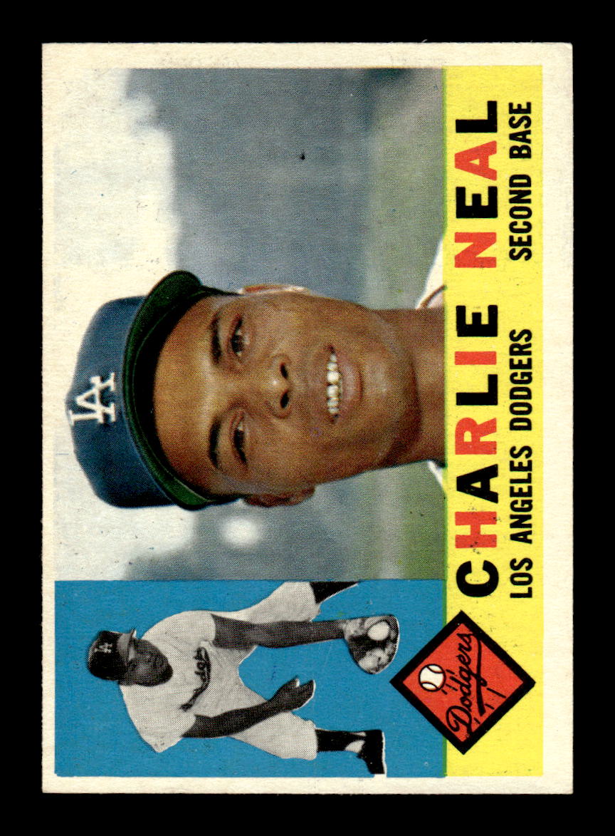 1960 Topps #155 Charlie Neal Los Angeles Dodgers EXMT KC10008820