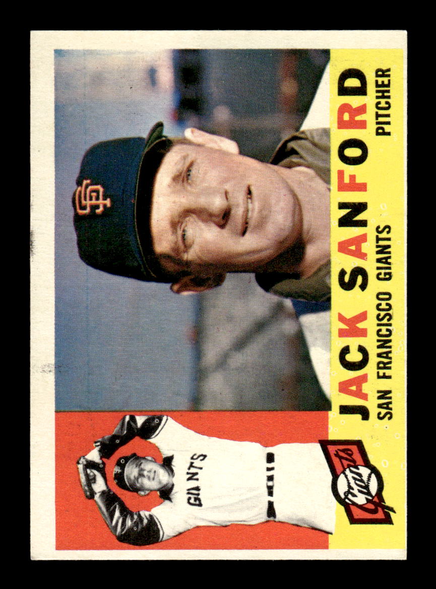 1960 Topps #165 Jack Sanford San Francisco Giants EXMT KC10008827