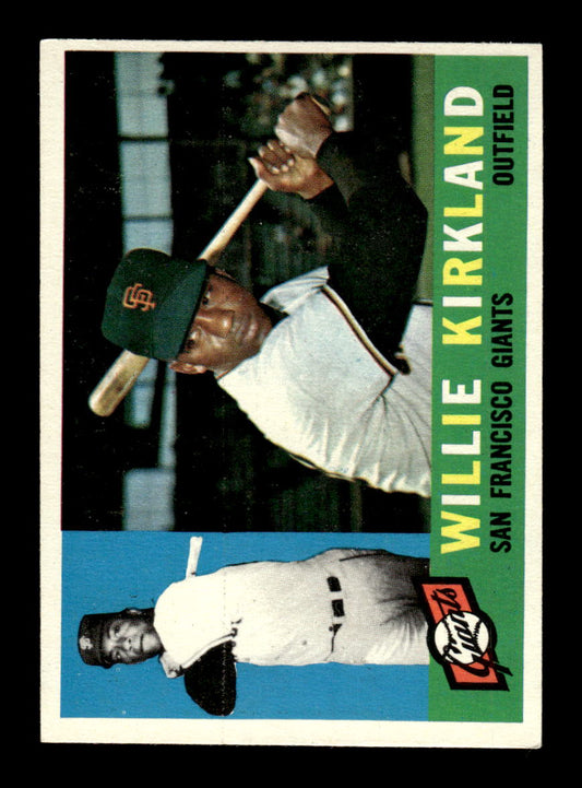 1960 Topps #172 Willie Kirkland San Francisco Giants EXMT KC10008833