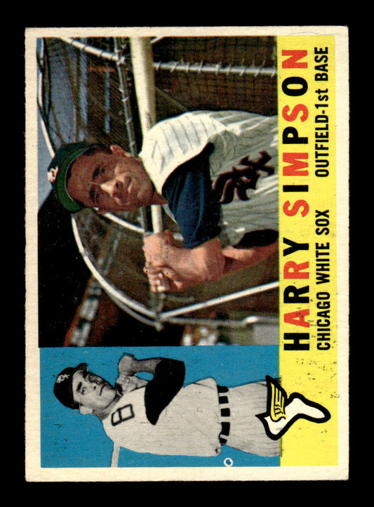1960 Topps #180 Harry Simpson Chicago White Sox EXMT KC10008840