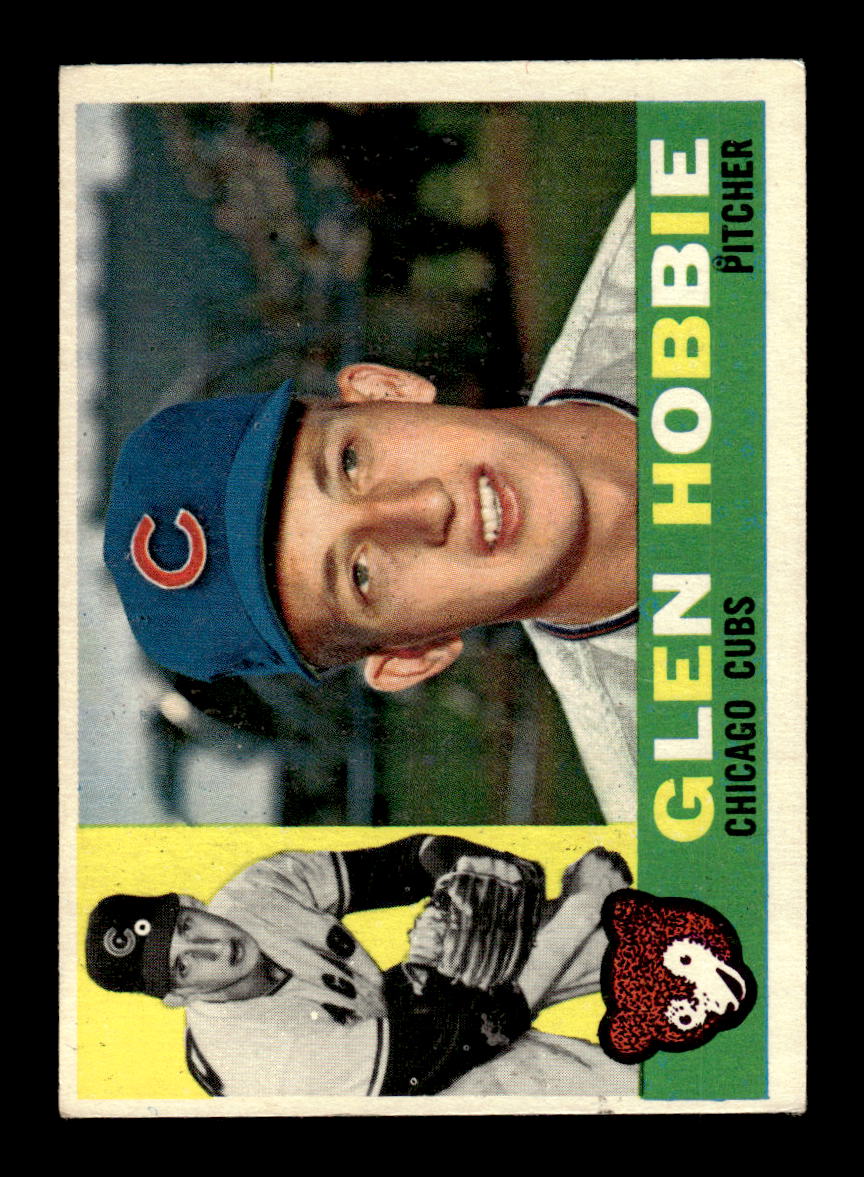 1960 Topps #182 Glen Hobbie Chicago Cubs EXMT KC10008842