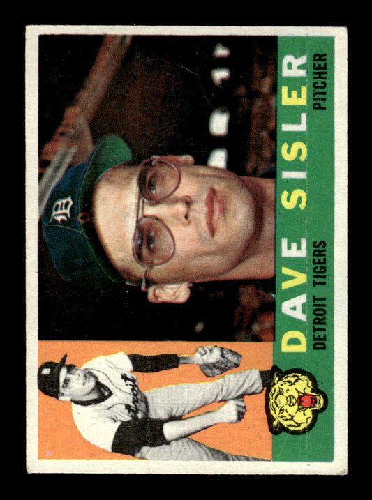 1960 Topps #186 Dave Sisler Detroit Tigers EXMT KC10008846