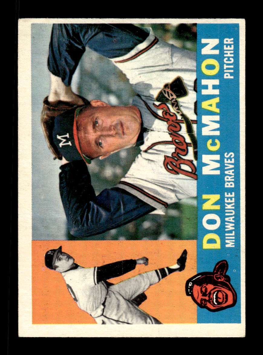 1960 Topps #189 Don McMahon Milwaukee Braves EXMT KC10008849