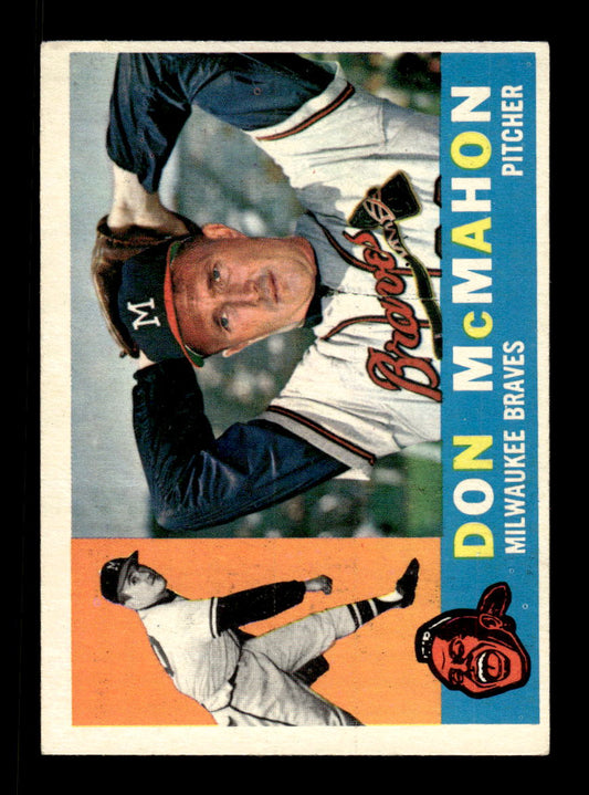 1960 Topps #189 Don McMahon Milwaukee Braves EXMT KC10008849