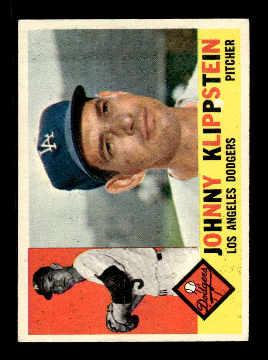 1960 Topps #191 Johnny Klippstein Los Angeles Dodgers EXMT KC10008851