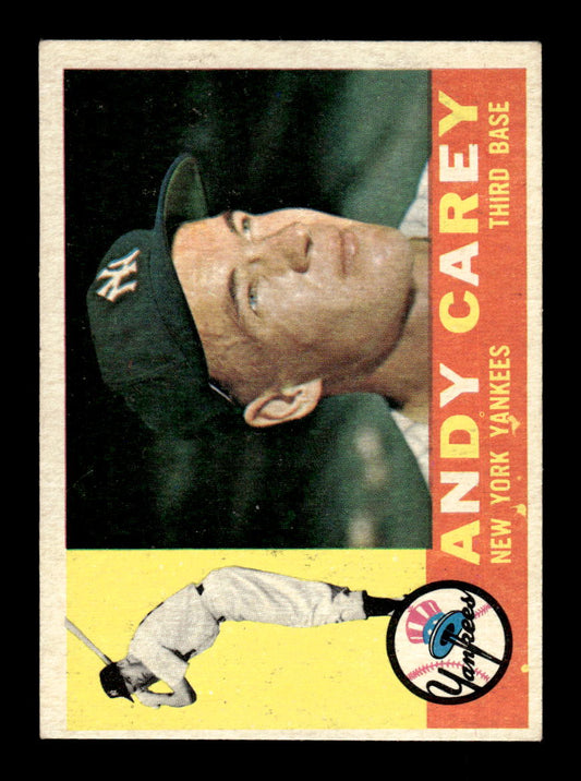 1960 Topps #196 Andy Carey New York Yankees EXMT KC10008855