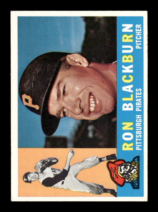 1960 Topps #209 Ron Blackburn Pittsburgh Pirates EXMT KC10008866